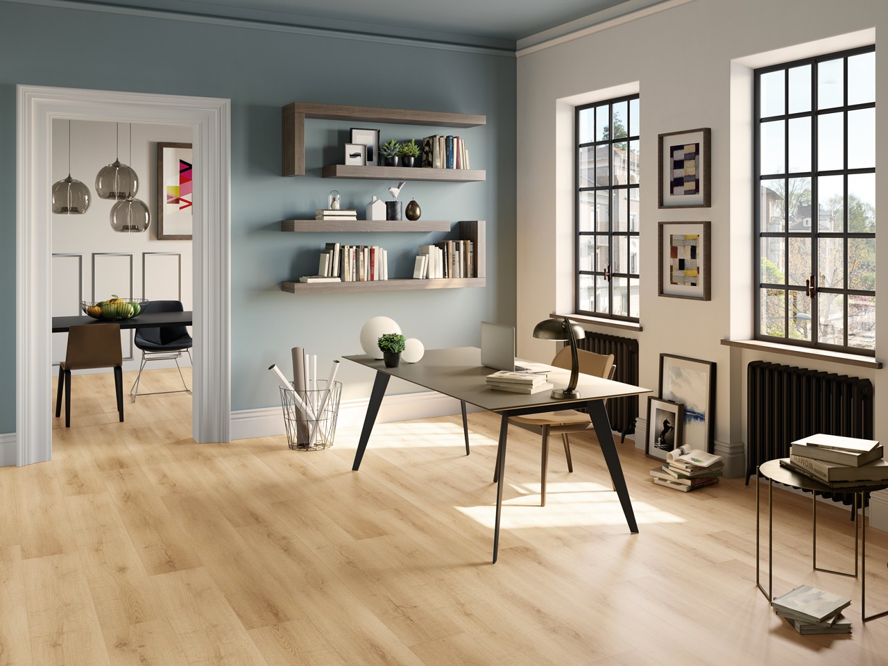 Pavimento Spc Canadian Honey Effetto Legno Rovere Miele-74863