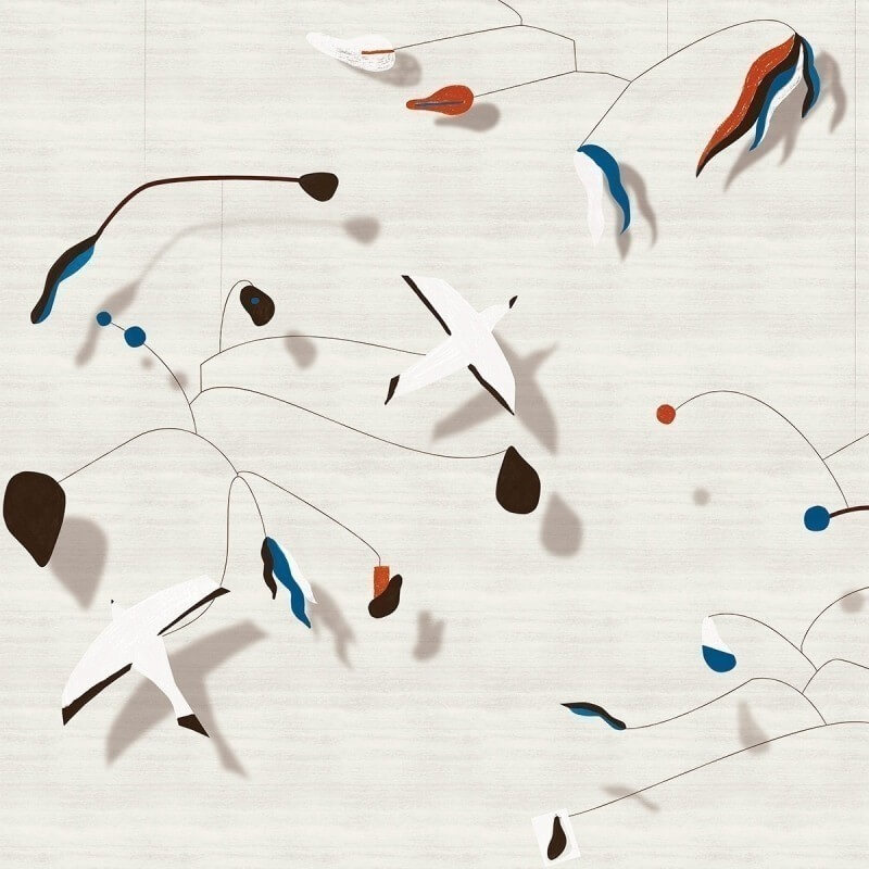 Carta da parati panoramica Les Mobiles  Nobilis