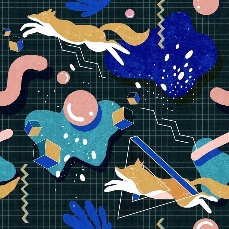 Carta da parati panoramica Modern Foxy Mindthegap