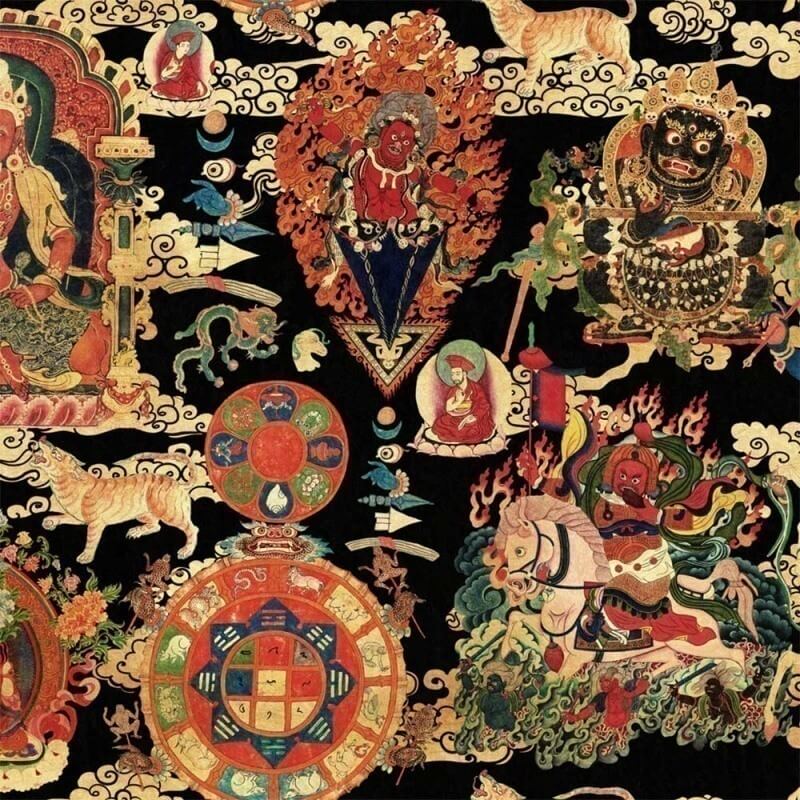 Carta da parati panoramica Tibetan Tapestry  Mindthegap