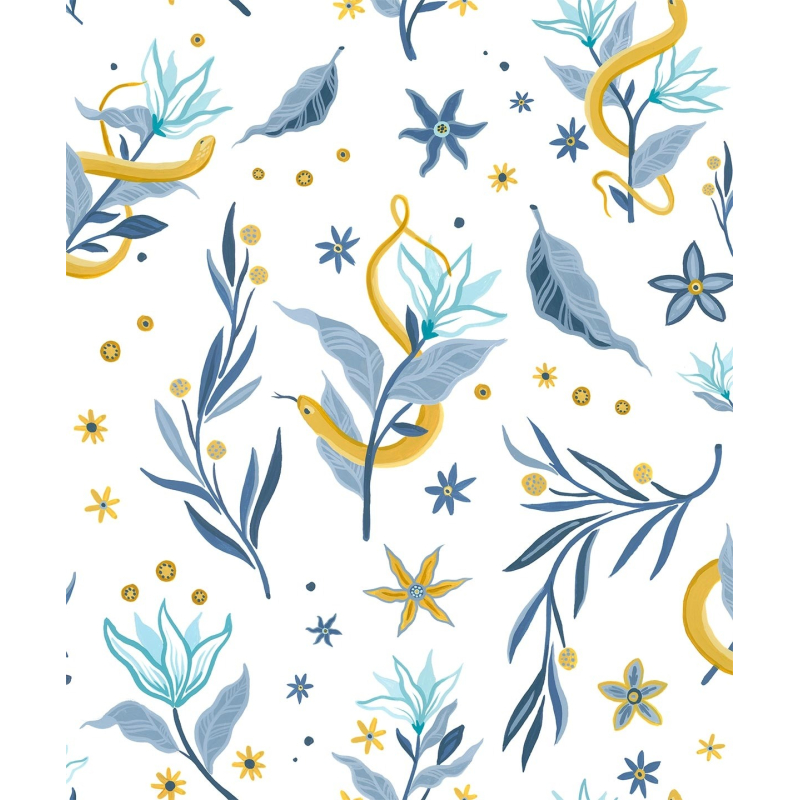 Carta da parati Serpientes y Flores Coordonné