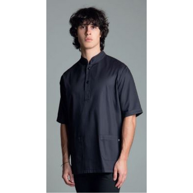 CASACCA TG M NERA DUE BOTTONI MANICA CORTA E DUE TASCHE