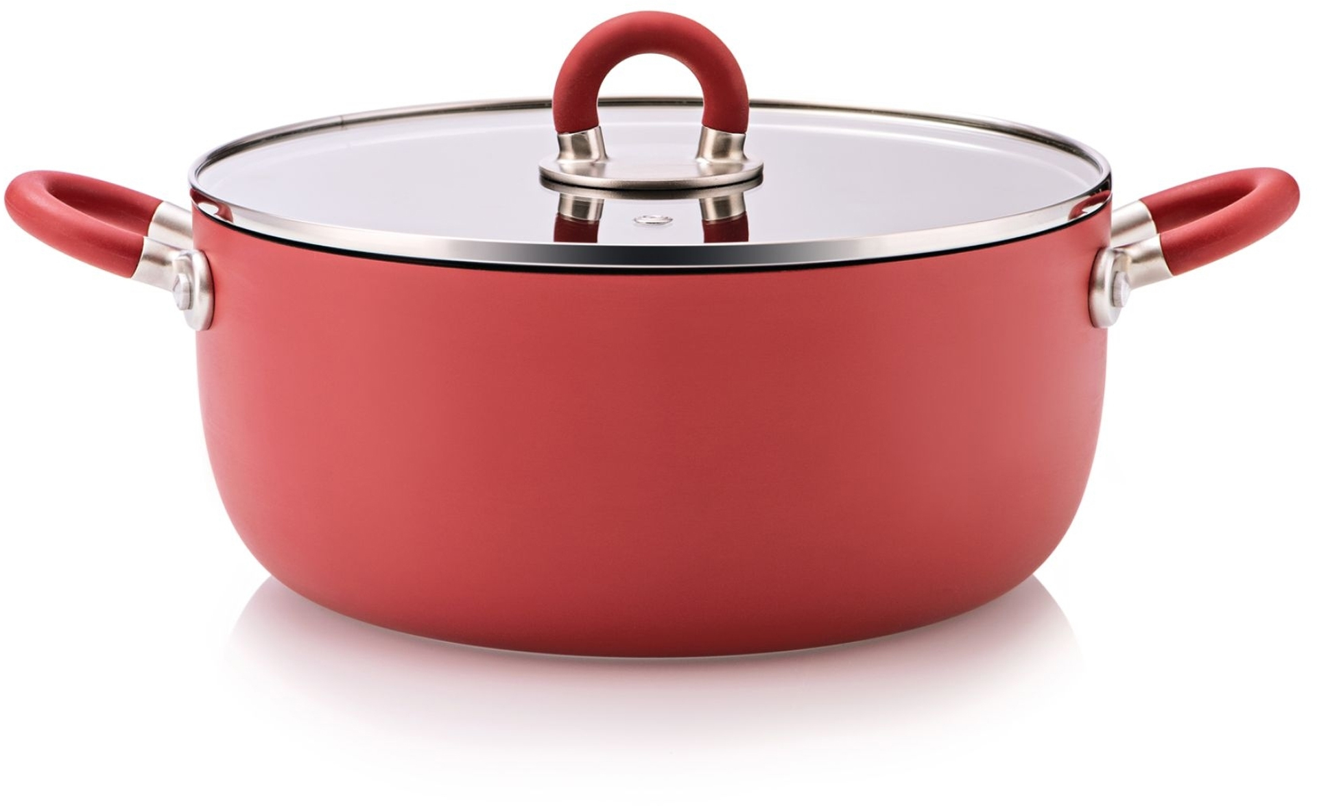 Casseruola Con Coperchio Sten Rosso Cm 16
