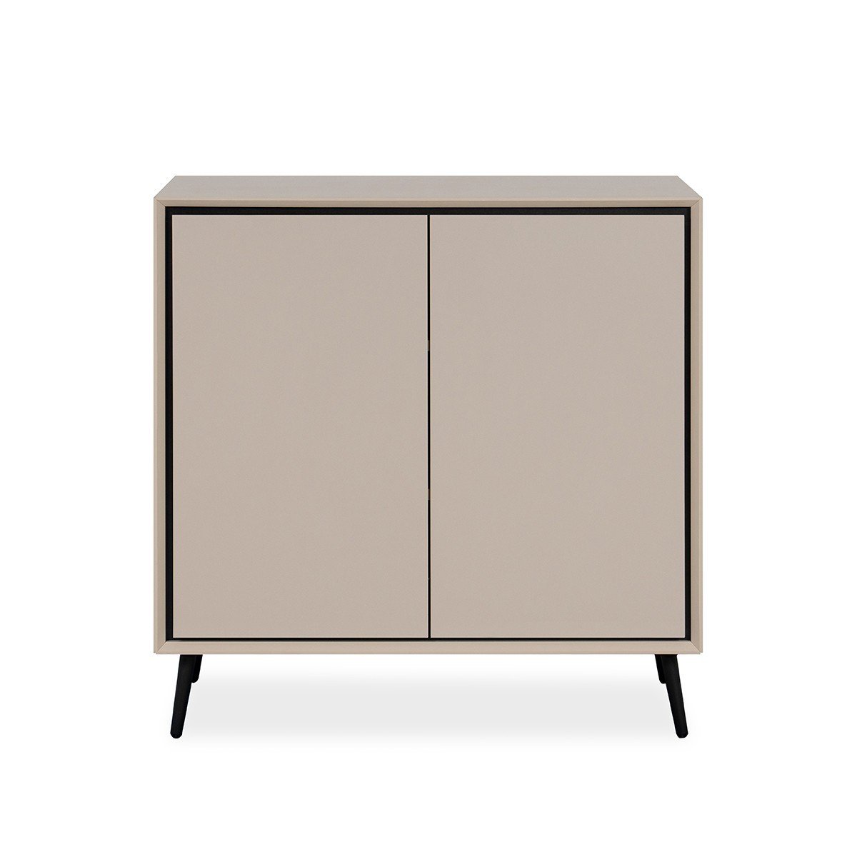 Cassettiera a 2 ante con gambe in plastica L90 cm - ARONA