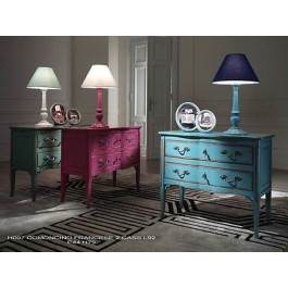 CASSETTIERA COMO' FRANCESE LEGNO LACCATO AZZURRO vari colori