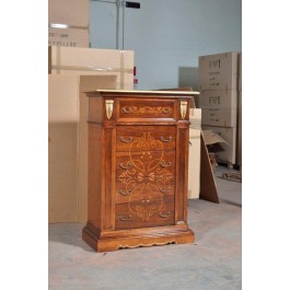 CASSETTIERA INTARSIATA LEGNO MASSELLO - codluis 1011