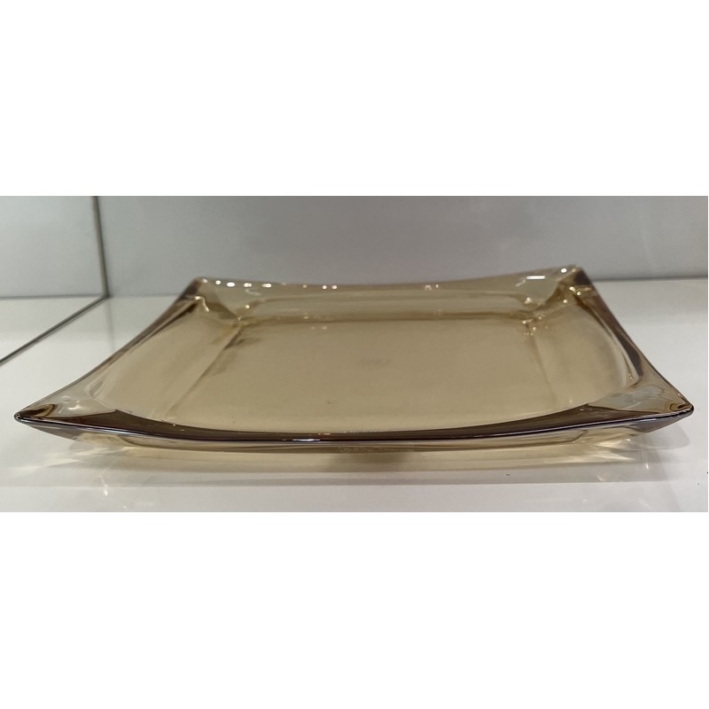 CENTROTAVOLA PIANO AMBRA 27X27X2 CM. EMO'