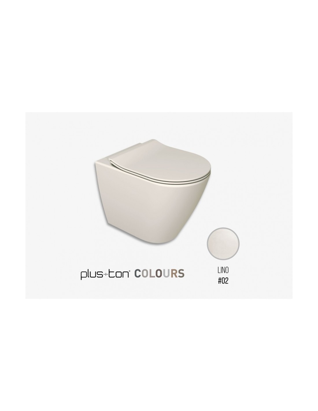 Ceramica Althea - Cover WC + Bidet + coprivaso rallentato PLUS+TON|Sospeso senza brida H52cm