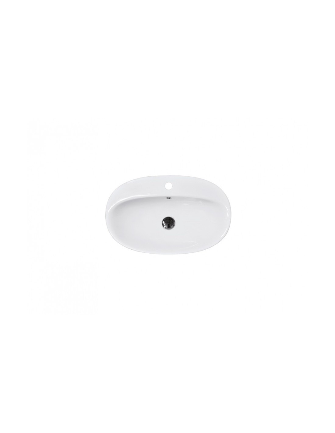 Ceramica Althea - FLy Lavabo ad incasso con foro 66x42  H 4cm - 41043