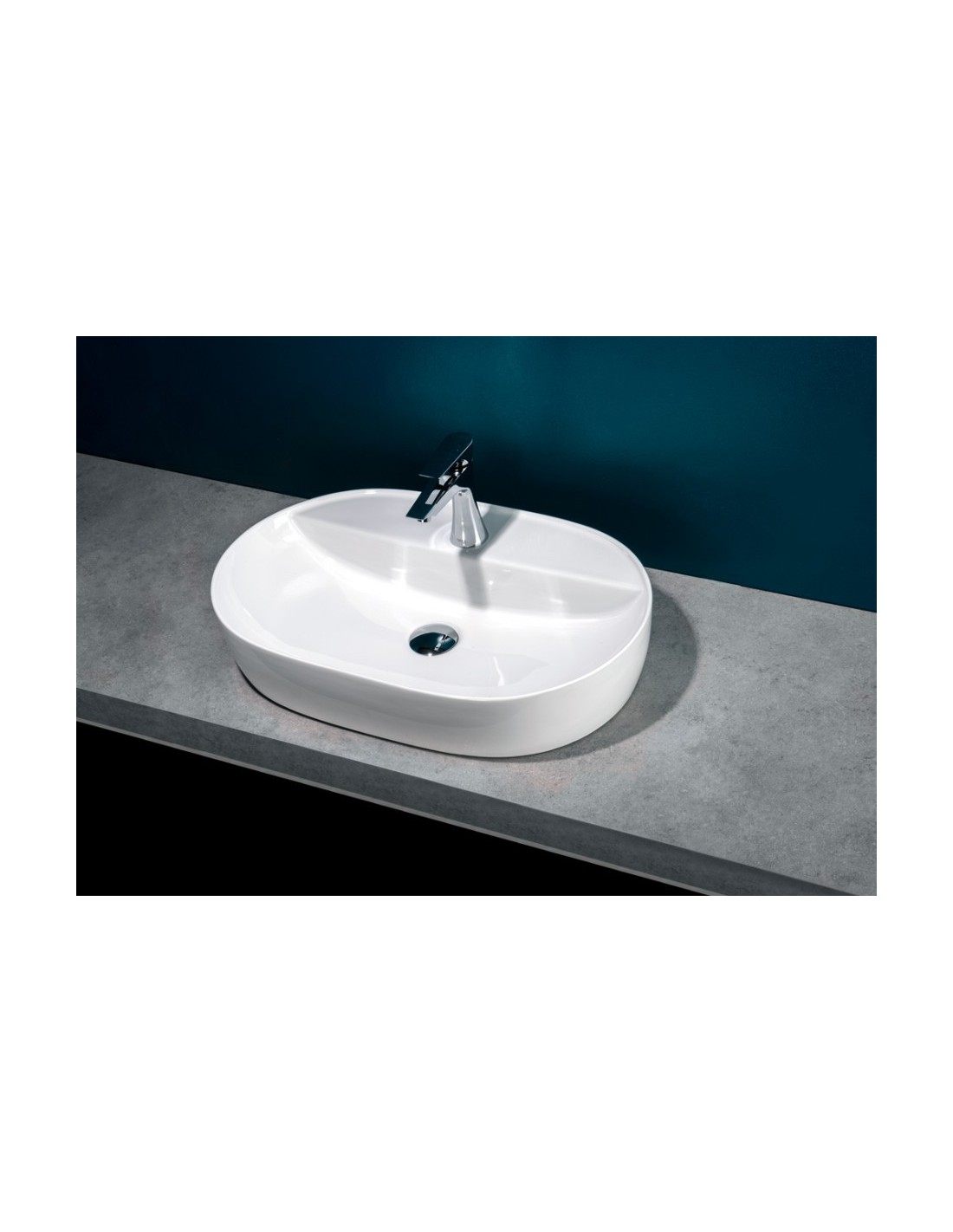 Ceramica Althea - Lavabo d'appoggio Key 80 80x40cm - Apkey8