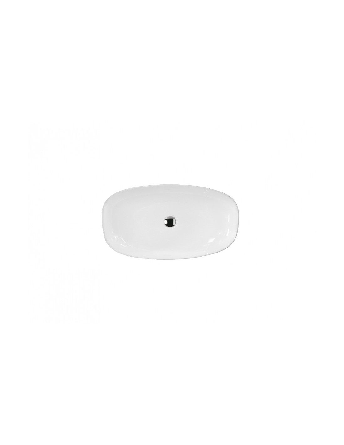 Ceramica Althea - Lavabo d'appoggio Tek 71 71x39cm - Aptek7