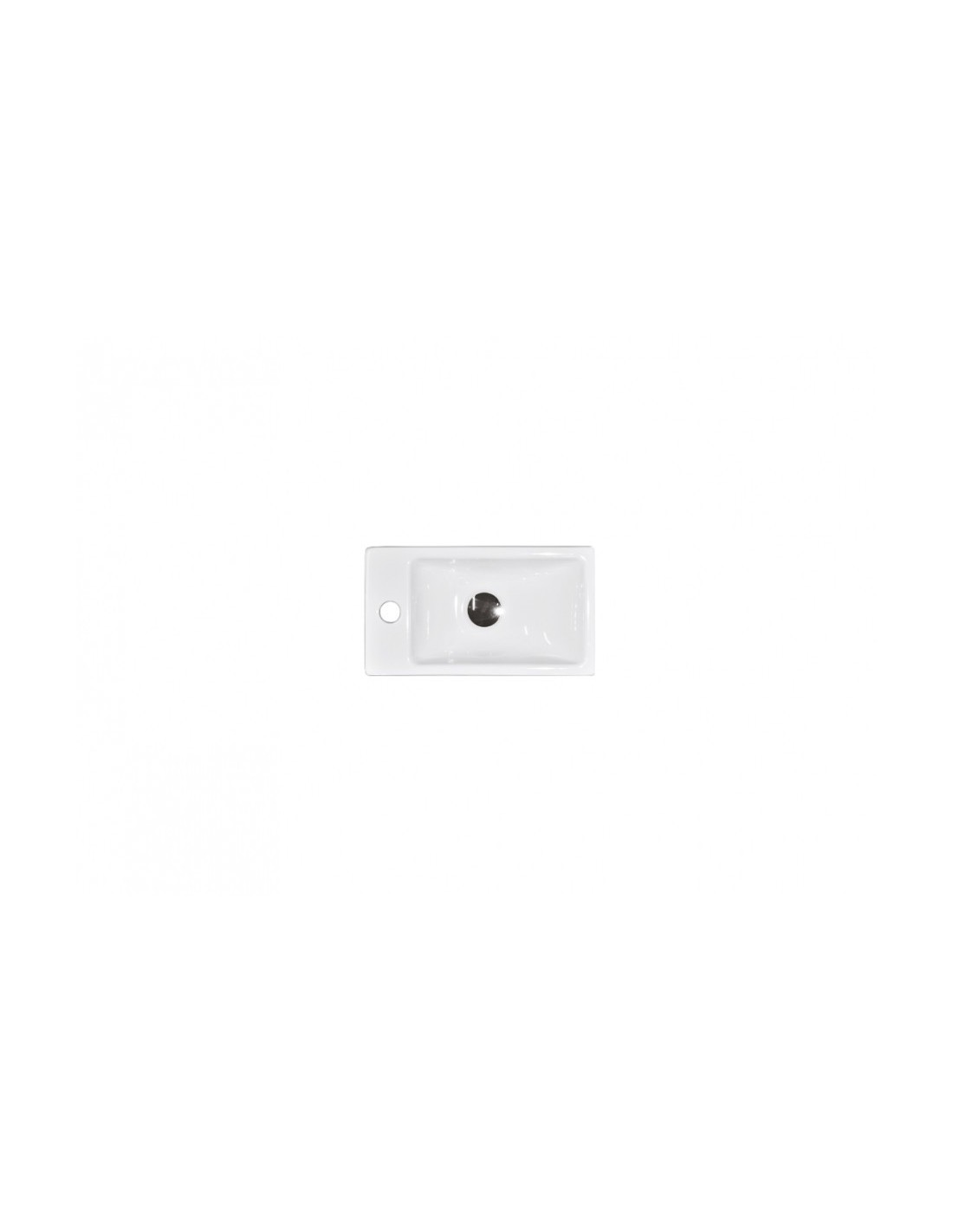 Ceramica Althea - Small Lavabo ad incasso con foro 22x40  H 6cm - 40216