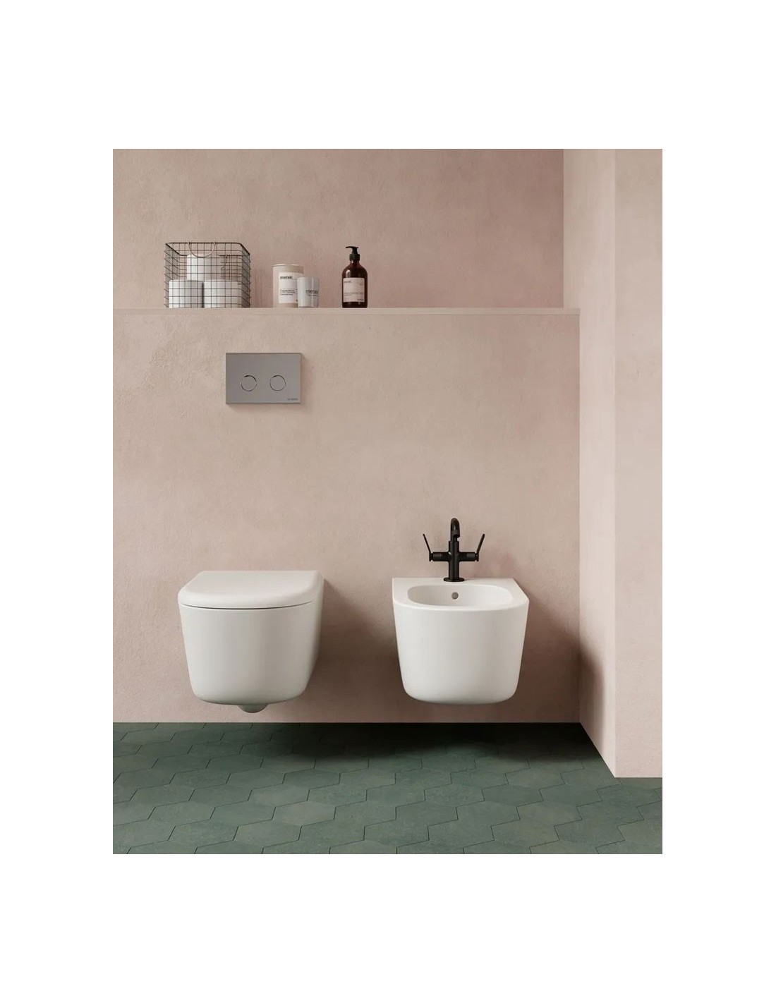 Ceramica Globo - Set completo LALITA sospeso WC + Bidet + coprivaso soft LTS02 + LTS09 + LT020