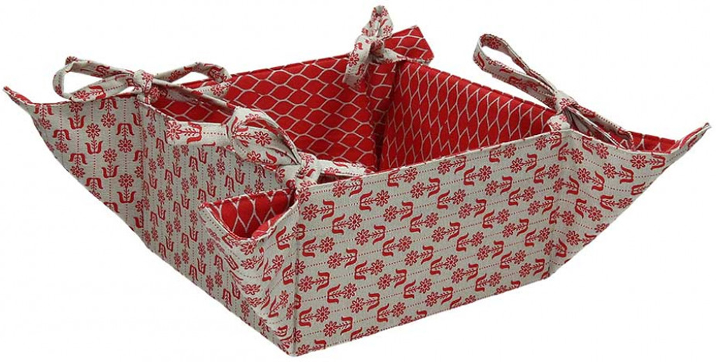 Cestino Porta Pane Rosso