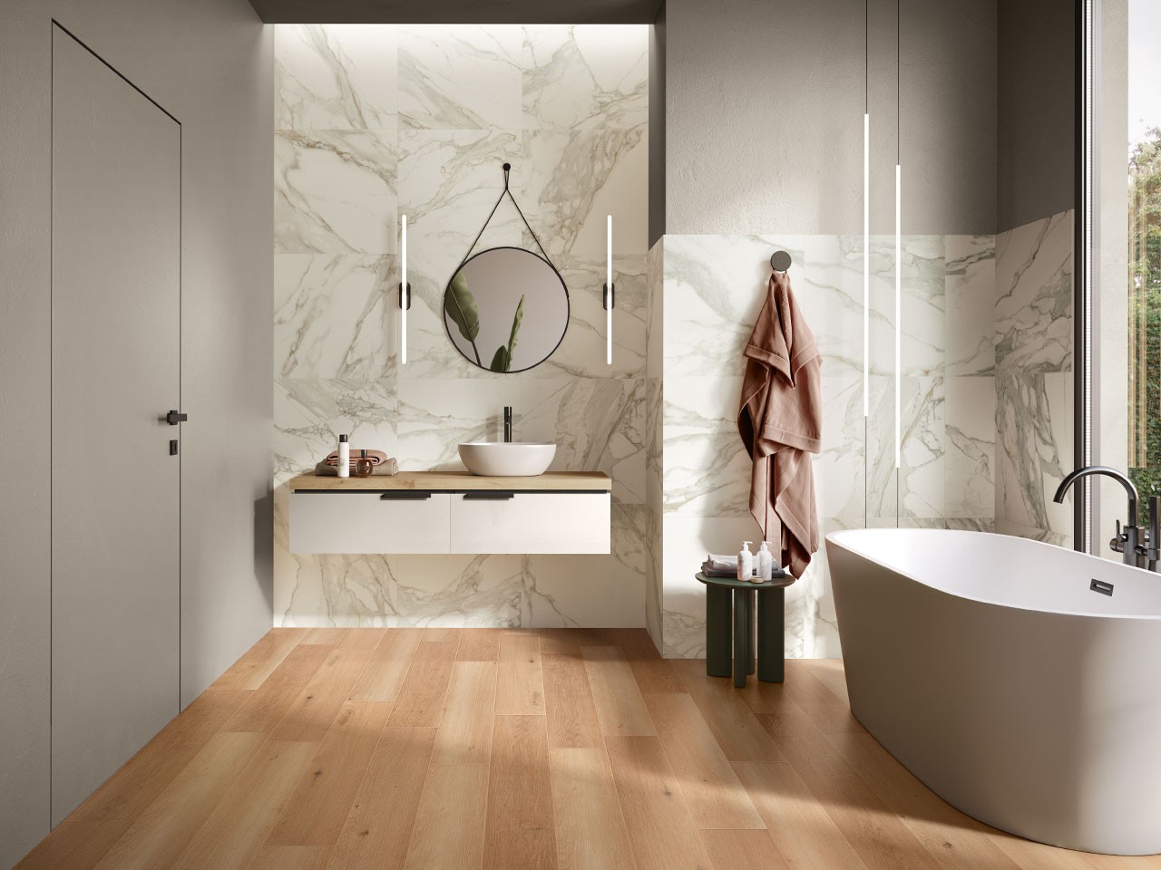 Pavimento Spc Cherry Effetto Legno Ciliegio-68836