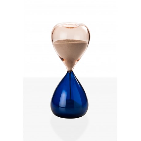 Clessidra Venini zaffiro rosa cipria