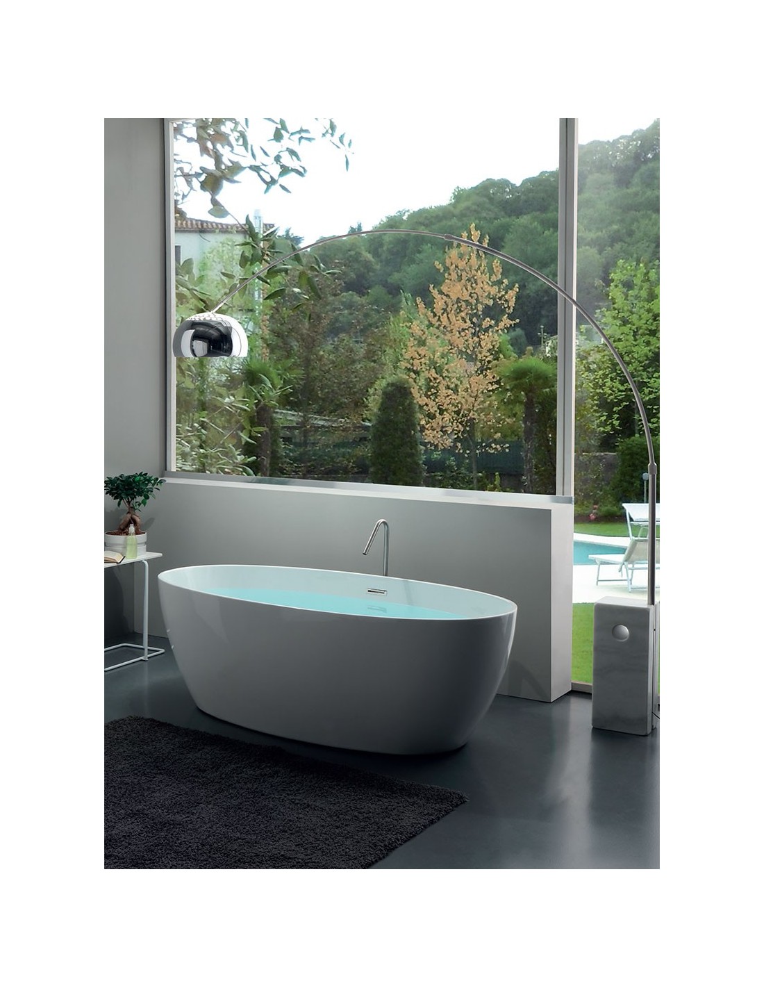 Colacril - Vasca Freestanding in Acrilico in Bianco Lucido - Capri