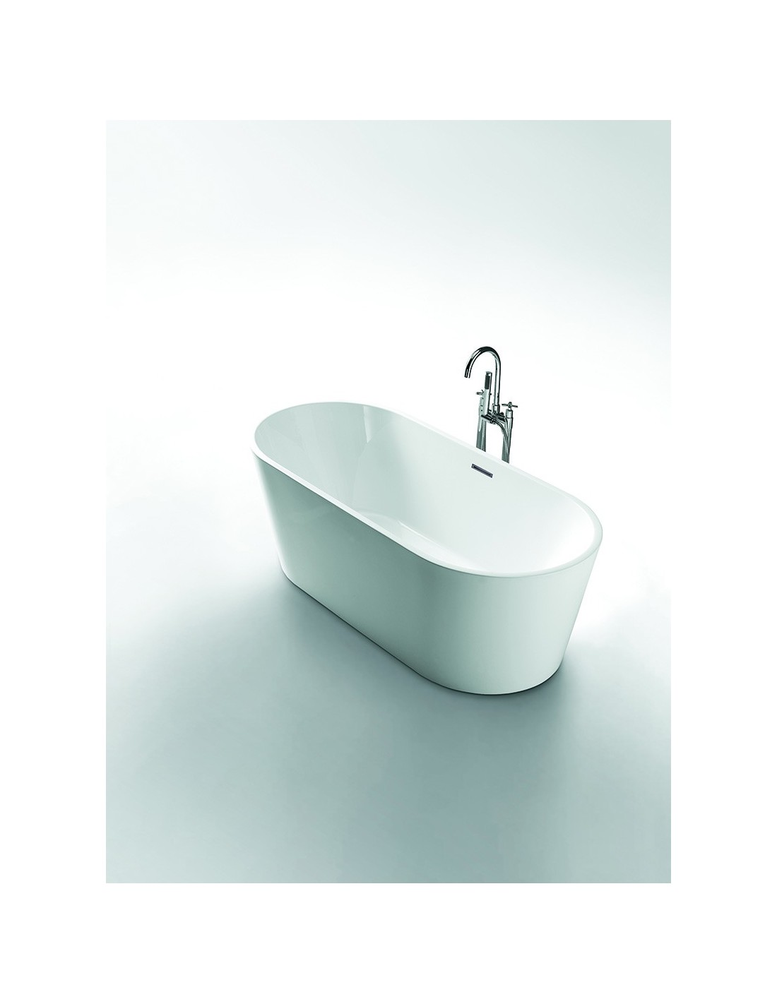 Colacril - Vasca Freestanding in Acrilico in Bianco Lucido - Viterbo