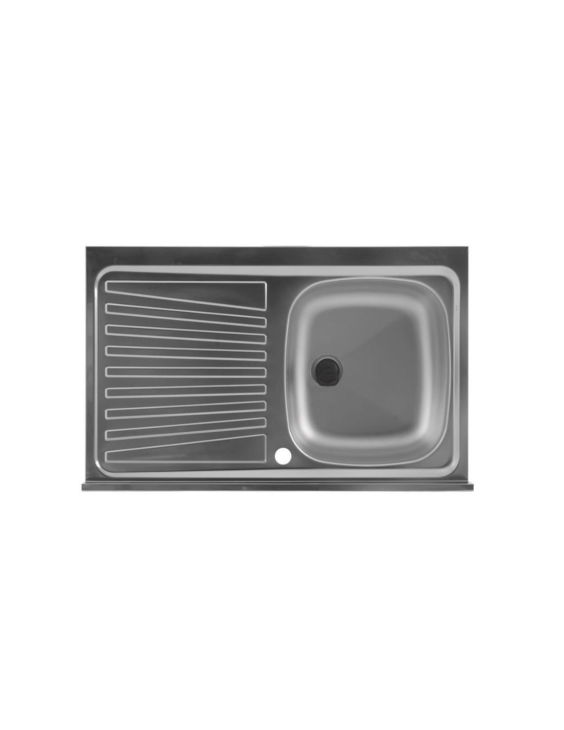 Colavene - Lavello in acciaio inox 80x50 vasca a destra - 108010V