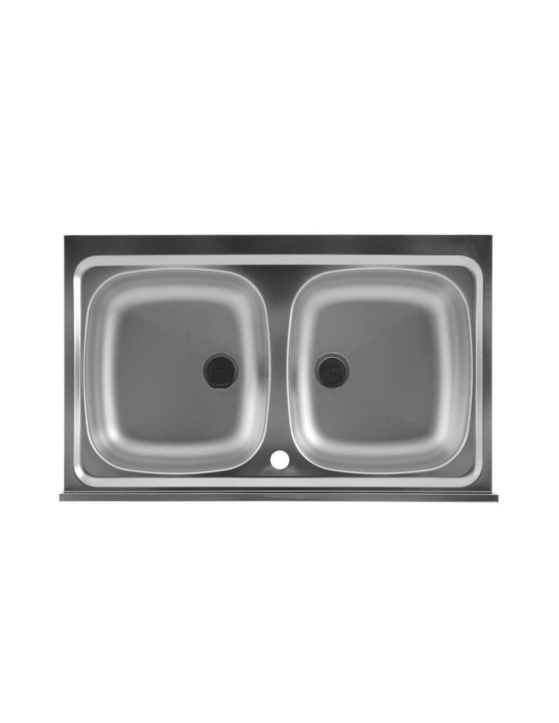 Colavene - Lavello in acciaio inox doppia vasca 100x50cm - 101100V