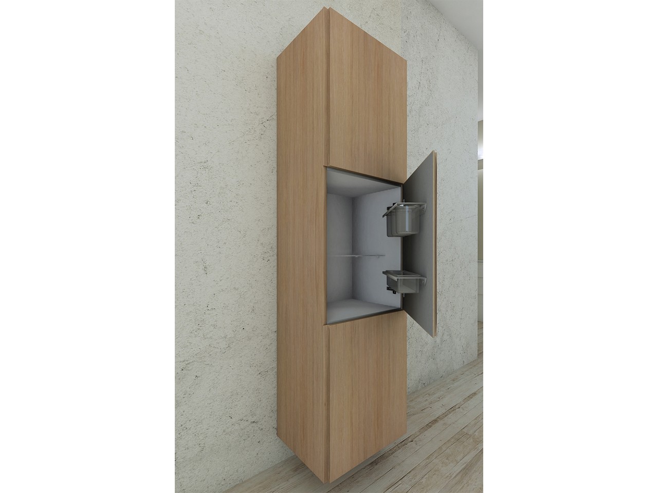 Colonna Bagno Modo 3 Ante 45X170 Rovere Tabacco-22013