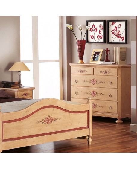 COMO IN LEGNO MASSELLO DECORATO A MANO - VARI COLORI