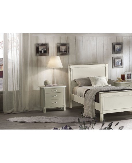 COMODINO IN LEGNO MASSELLO COL COME FOTO VARI COLORI