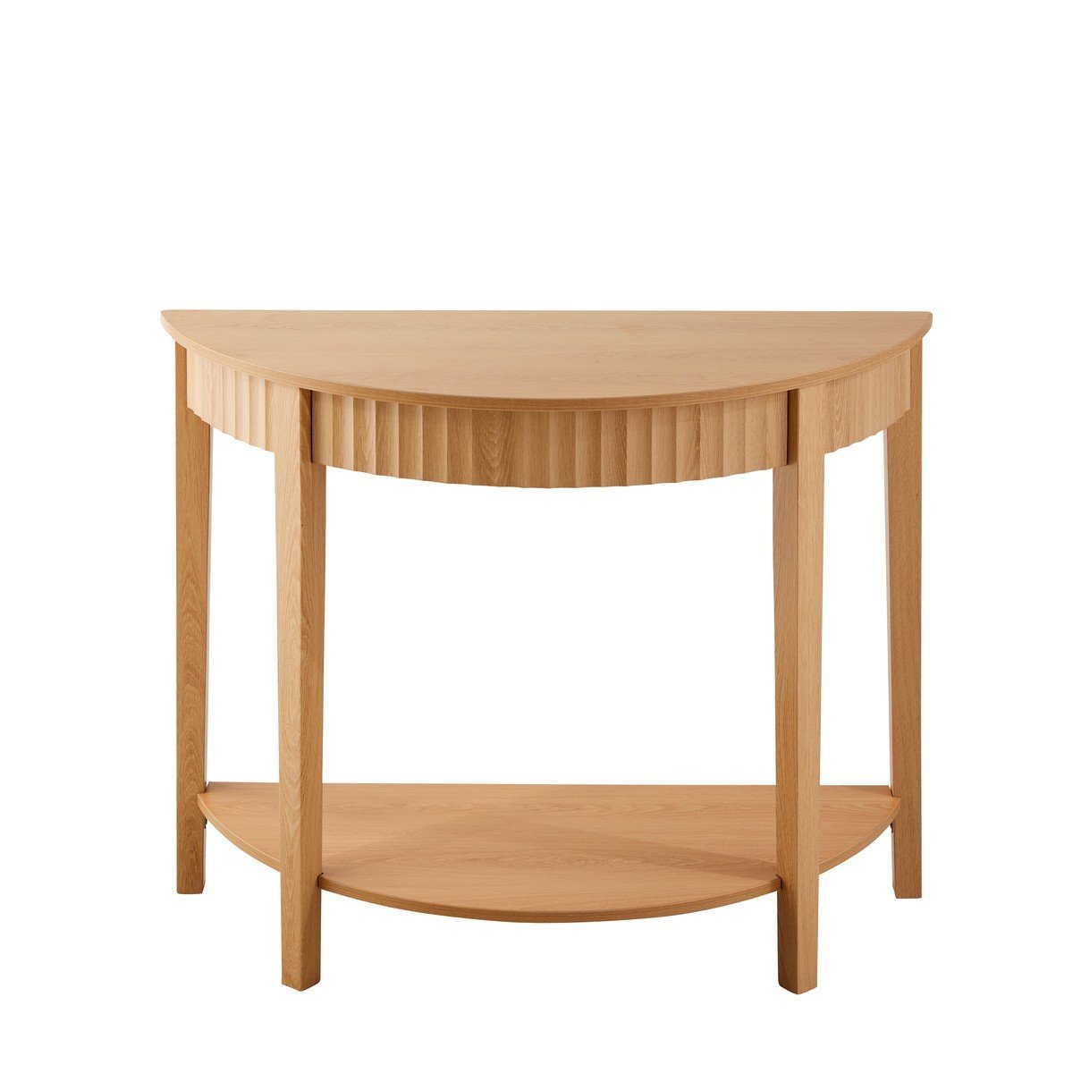 Consolle arrotondata con effetto ondulato a 2 livelli, altezza 76 cm – BOLOGNE