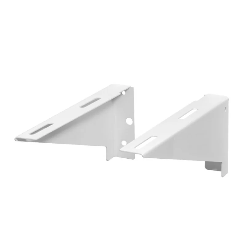 Coppia di staffe fisse in acciaio per installazione lavabo sospeso