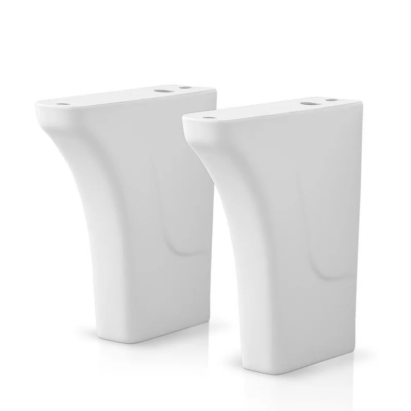 Coppia muriccioli in ceramica per installazione lavatoi in ceramica