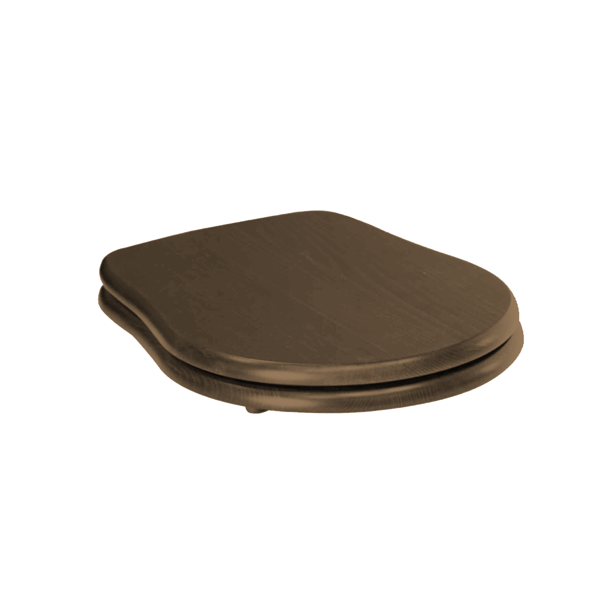 Copriwater Chiusura Standard Con Cerniere Oro Kerasan "Retrò" Noce Massello