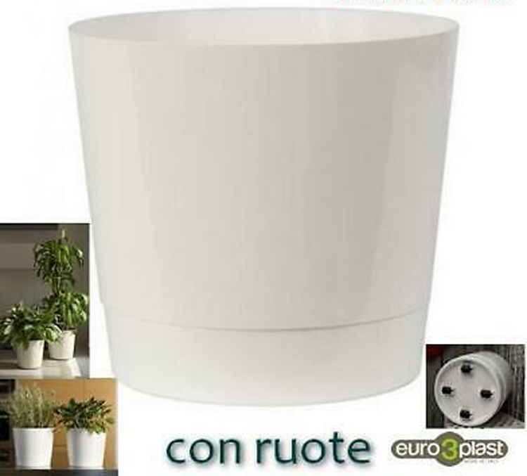 Coprivaso Mey Con Ruote Avorio cm 35