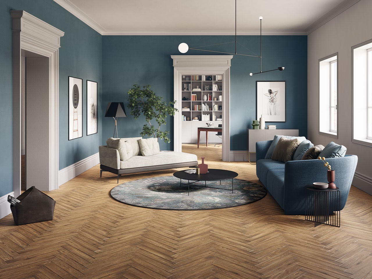 Parquet a Spina di Pesce Rovere Naturale - CorsoComo Naturale Doga Destra-70970