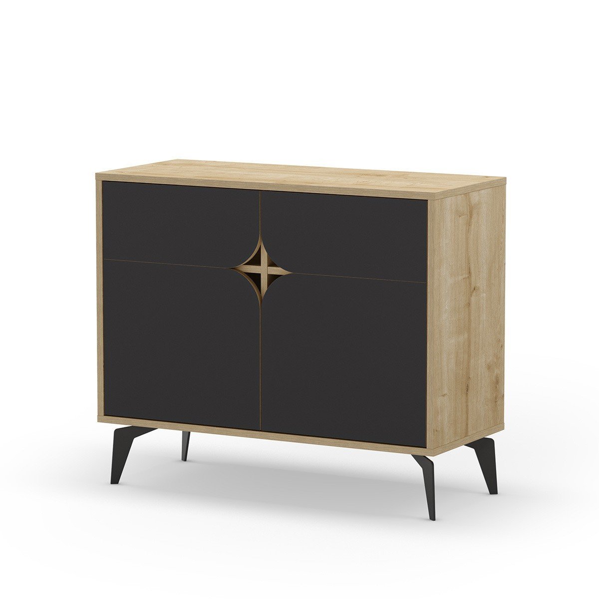 Credenza 2 ante con gambe in metallo L95 cm - FLORA
