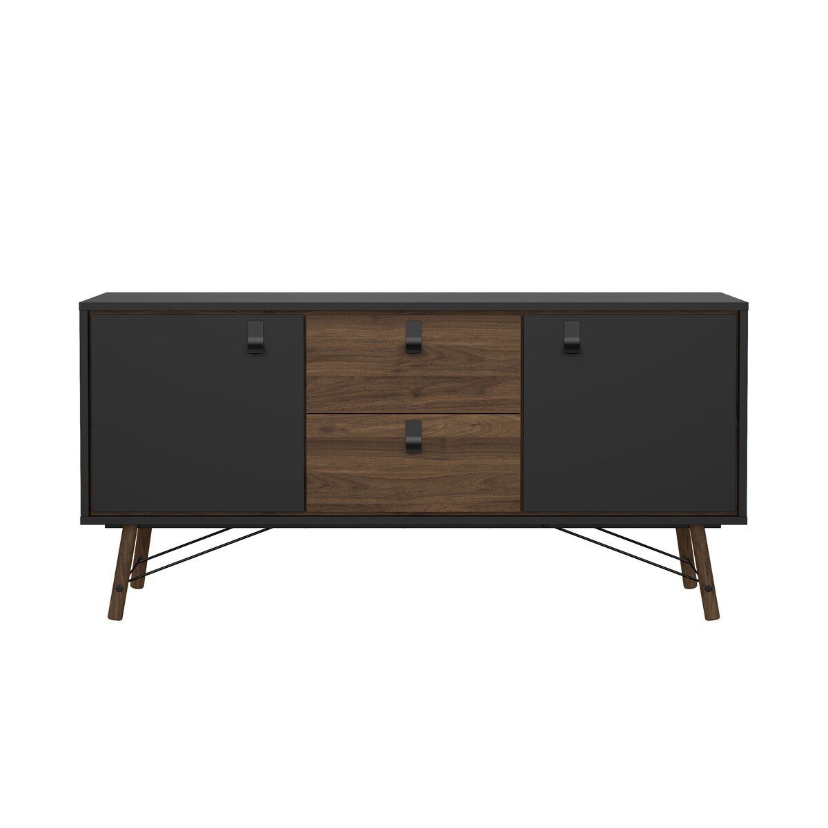 Credenza 2 ante e 2 cassetti con base in metallo L150,3 cm - JOYCE