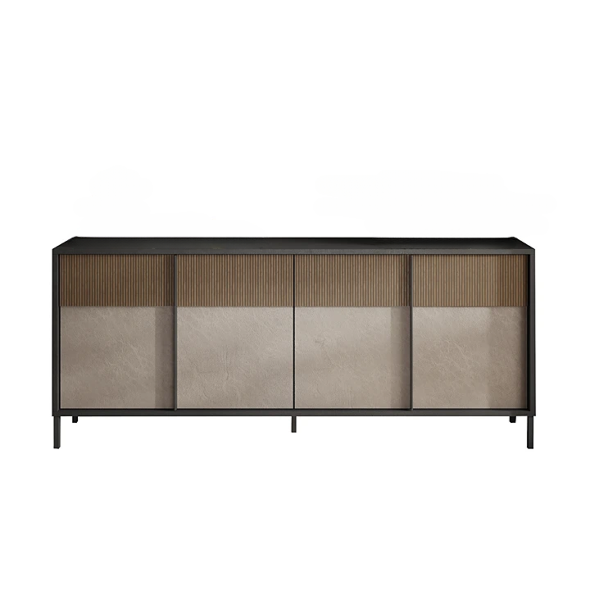 Credenza 4 ante e 2 ripiani L206 cm - EVEREST