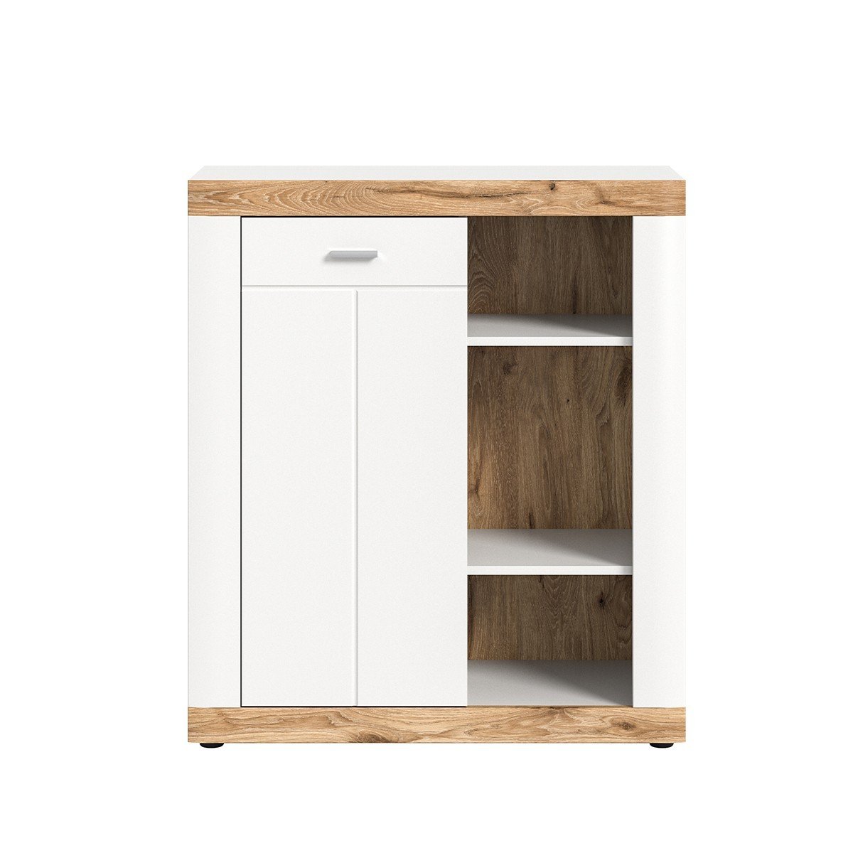 Credenza alta 1 anta e 3 nicchie H104 cm - LAREDO