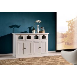 DRESSER pays d'Amérique EN BOIS BLANC glanée - COULEURS DIVERS