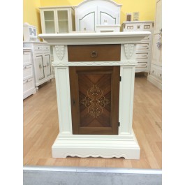 CREDENZA CREDENZINA LEGNO BICOLORE INTARSIATA