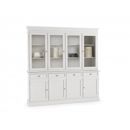 DRESSER gabinete de base y se crió en madera blanca