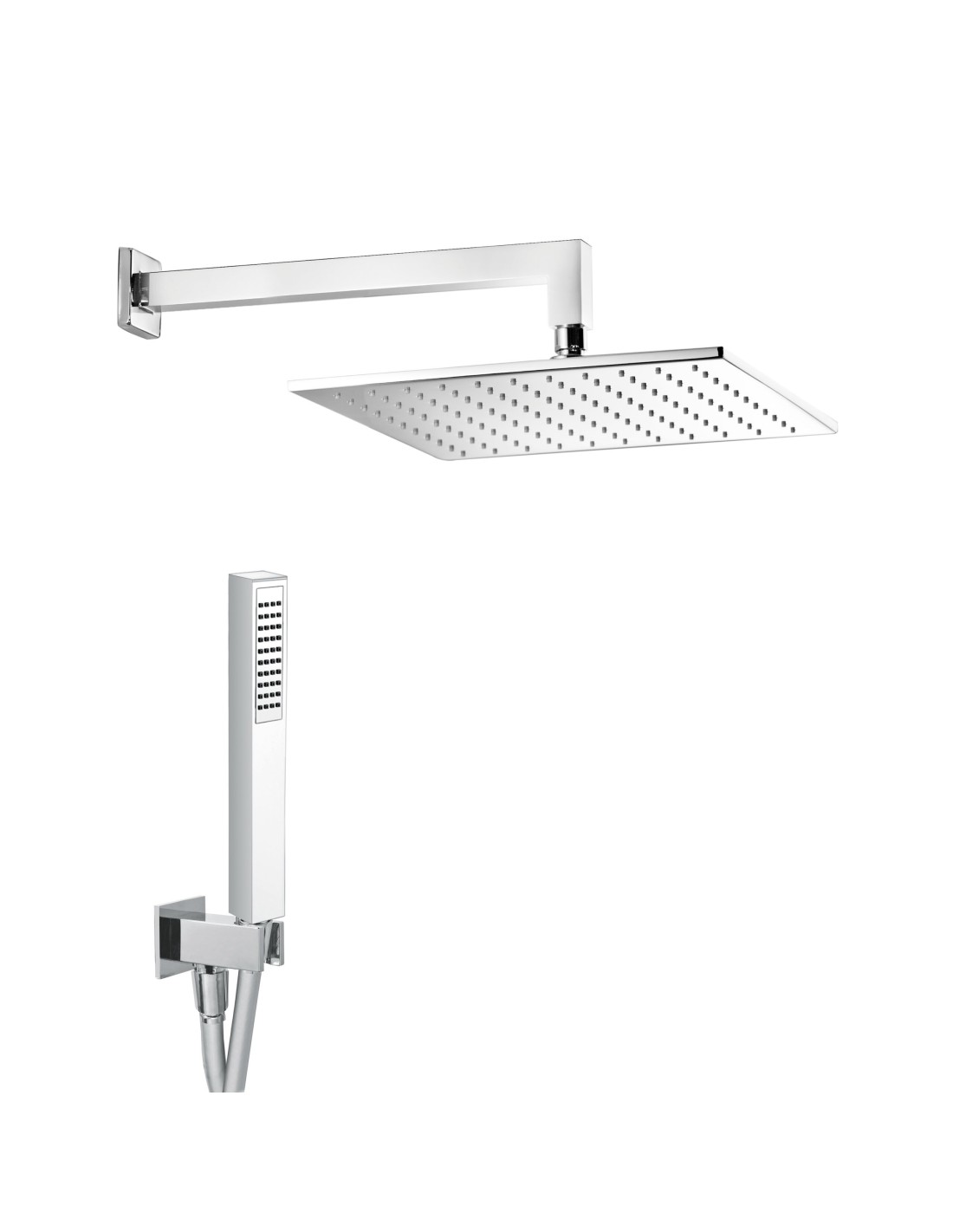 Damast - Kit doccia Estro nickel spazzolato 20Q - 15745