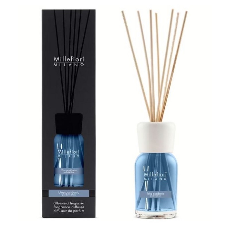 DIFFUSORE DI FRAGRANZA A STICK 250 ML BLUE POSIDONIA MILLEFIORI MILANO