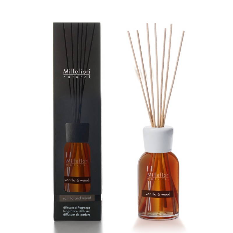 DIFFUSORE DI FRAGRANZA A STICK 250 ML VANILLA & WOOD MILLEFIORI MILANO