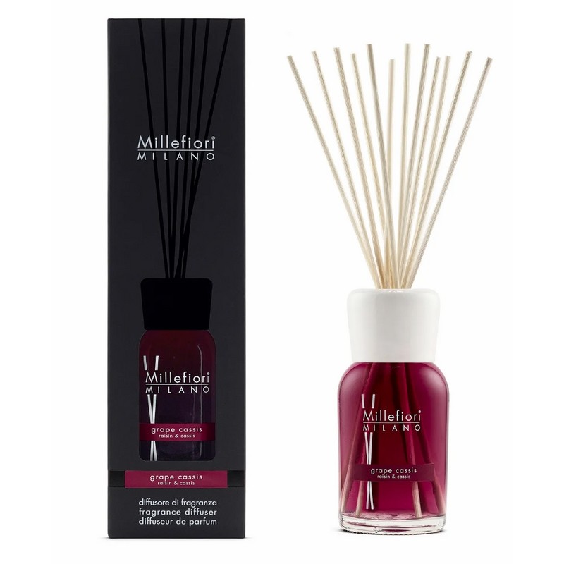 DIFFUSORE DI FRAGRANZA A STICK 500 ML GRAPE CASSIS MILLEFIORI MILANO