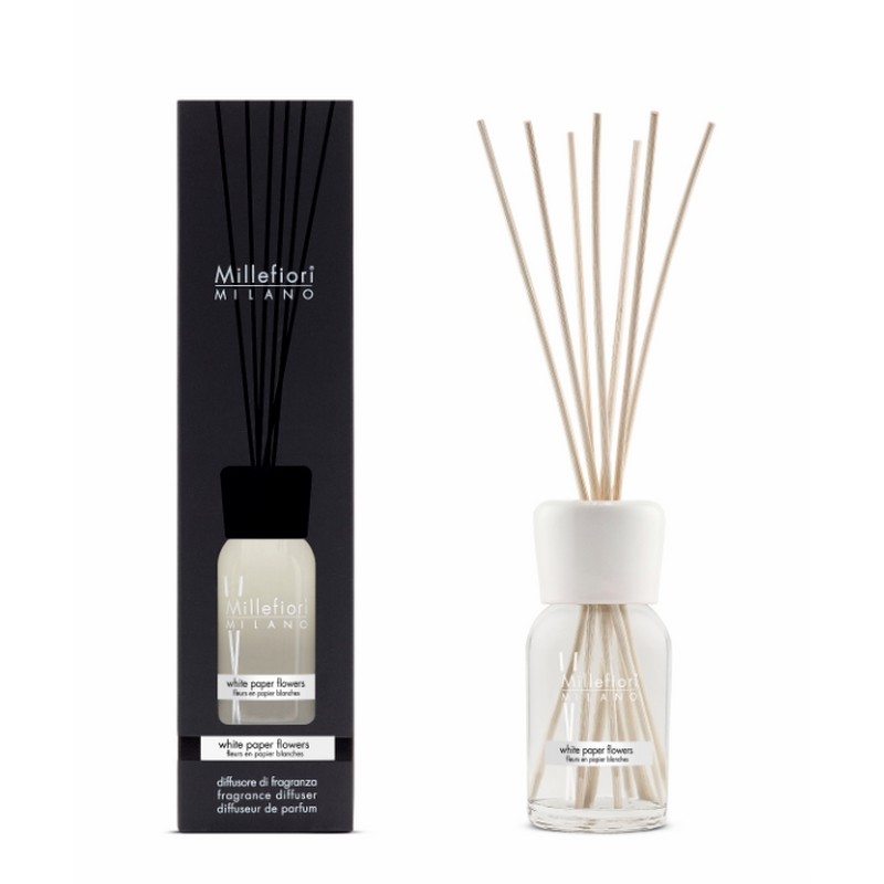 DIFFUSORE DI FRAGRANZAA STICK 100 ML WHITE PAPER FLOWERS MILLEFIORI MILANO