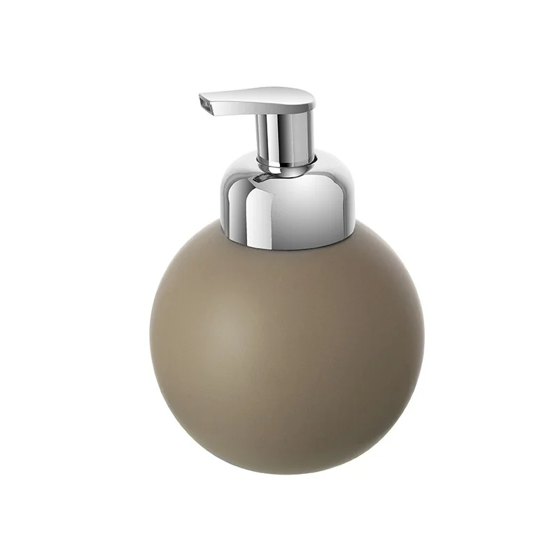 Dispenser ceramica tortora portasapone per arredo bagno Oslo