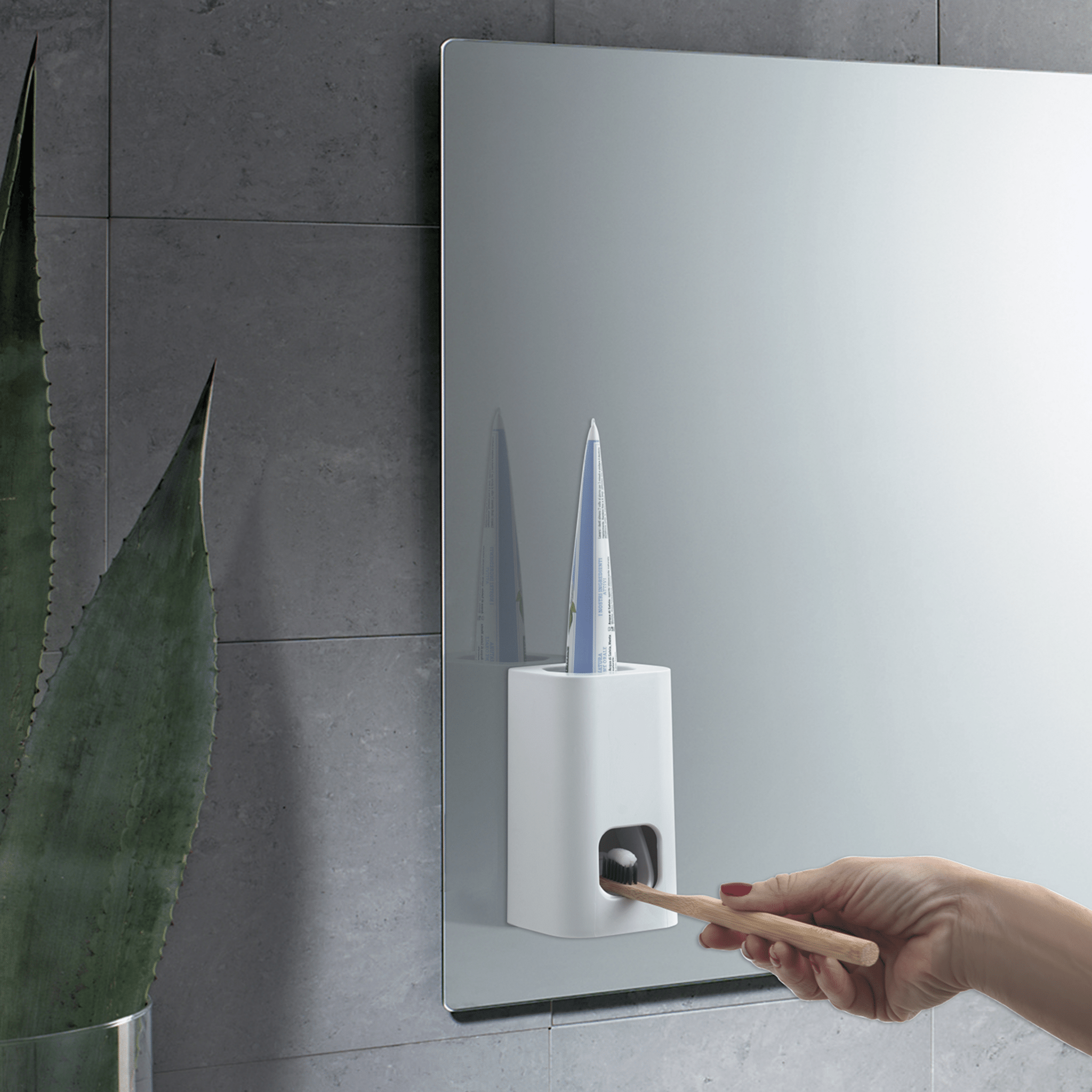 Dispenser Per Dentifricio a Parete Gedy "Seventy" Bianco