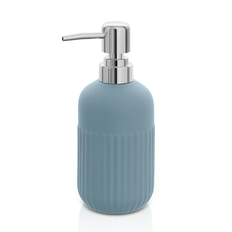 Dispenser sapone da appoggio turchese cobalto in ceramica Cup