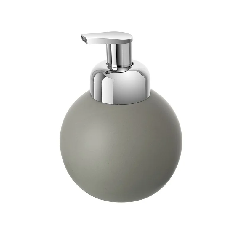 Dispenser Sapone In Ceramica Grigio Con Erogatore Di Schiuma Oslo