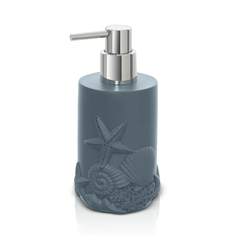 Dispenser sapone liquido da appoggio in resina turchese cobalto Coral